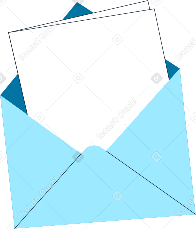 envelope with letter PNG, SVG