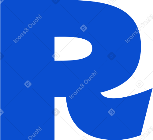 буква r в PNG, SVG