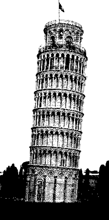 Leaning tower of pisa PNG, SVG