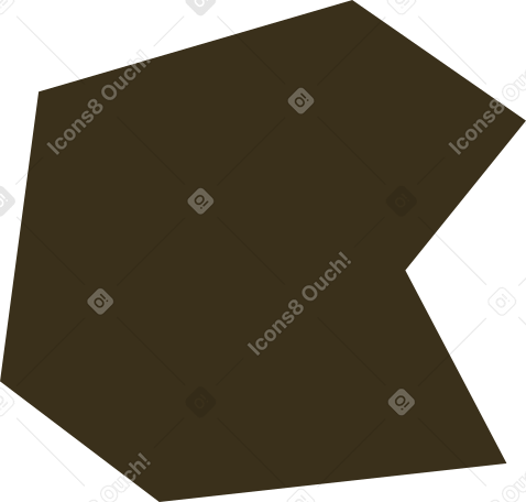 brown polygon Illustration in PNG, SVG