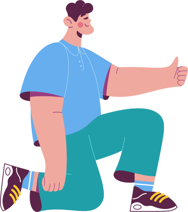 man showing thumbs up PNG, SVG