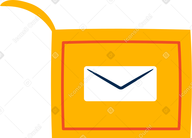 open letter box PNG, SVG