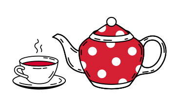 Tea break: teapot and teacup  PNG, SVG