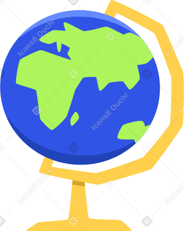 globe planet earth Illustration in PNG, SVG