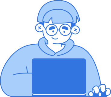 Man with laptop PNG, SVG