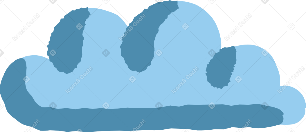 cloud Illustration in PNG, SVG
