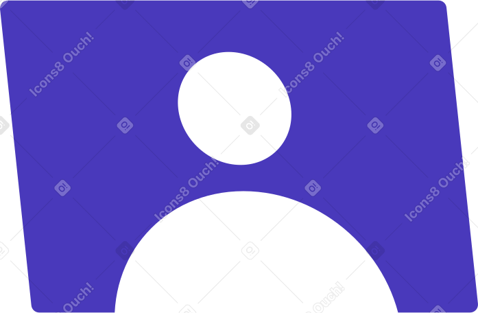 Icono de usuario rectangular PNG, SVG