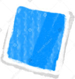 蓝色方形纸屑 PNG, SVG