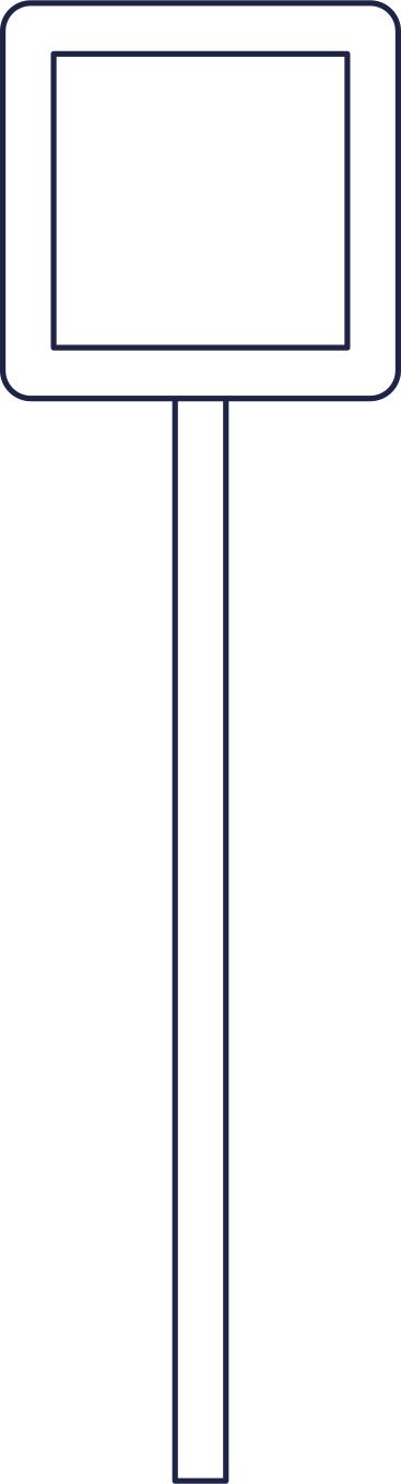 Quadratisches straßenschild PNG, SVG