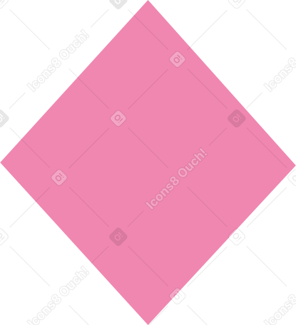 pink rhombus PNG, SVG