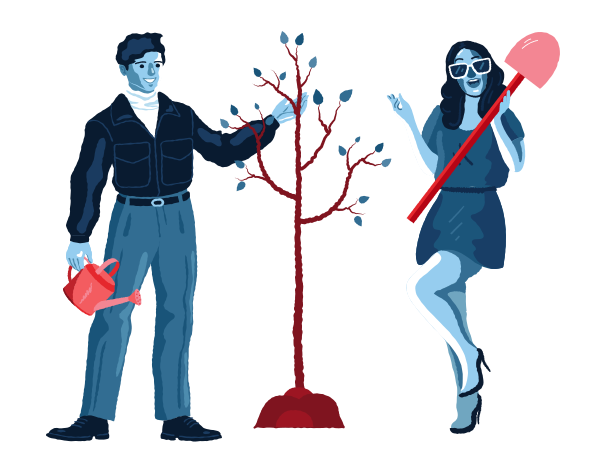 木を植える のpngとsvgでのイラスト