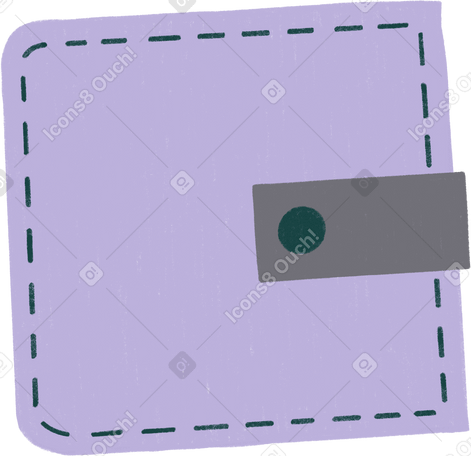 lilac wallet PNG, SVG
