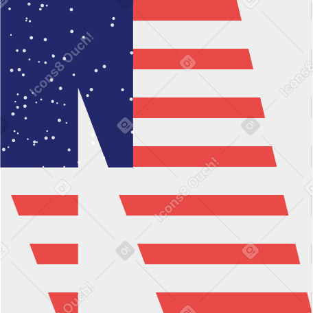 american flag Illustration in PNG, SVG