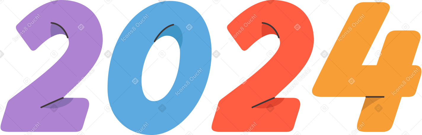 numbers 2024 PNG, SVG