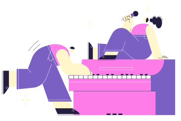 Playing piano and singing PNG, SVG
