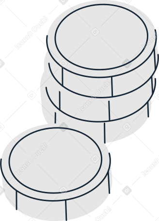 coin stack and single coin PNG, SVG