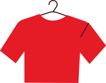 T-shirt rose sur cintre PNG, SVG