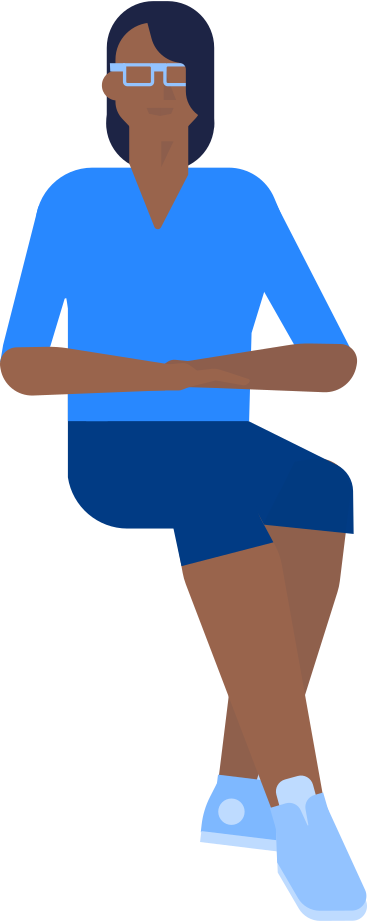 woman sitting at a table PNG, SVG