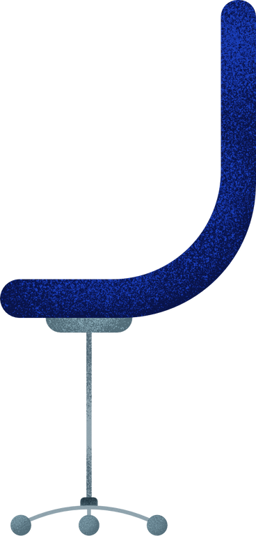 Blue wheel chair PNG、SVG