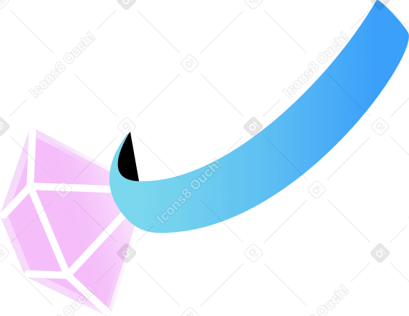 кольцо с розовым камнем в PNG, SVG