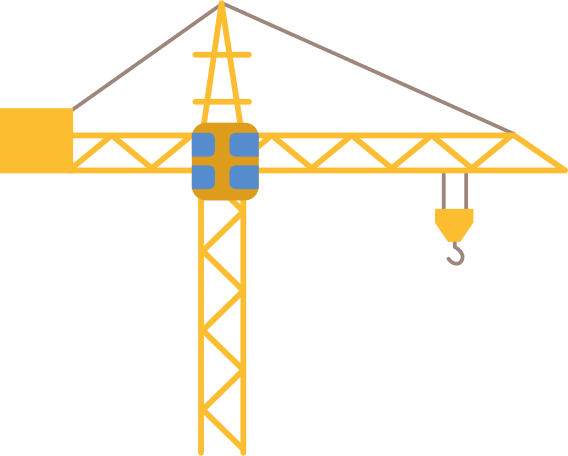 tower crane Illustration in PNG, SVG