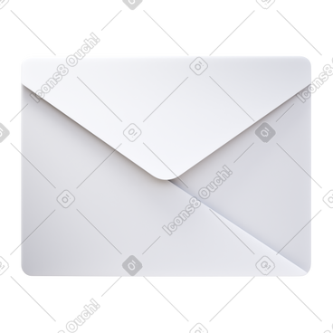 White envelope PNG, SVG