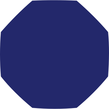 octagon dark blue PNG, SVG