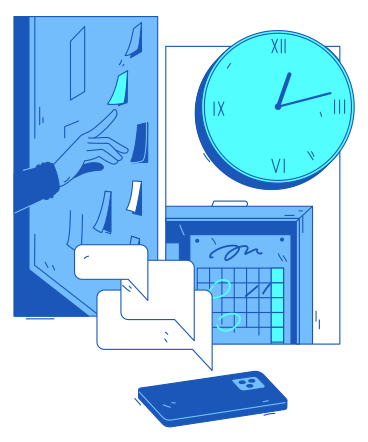 时间管理、规划和短信通知 PNG, SVG
