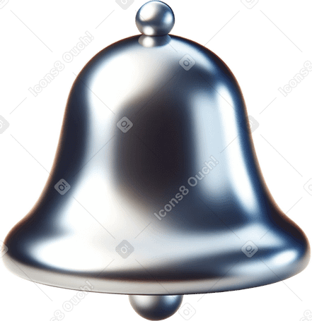 3D bell PNG, SVG