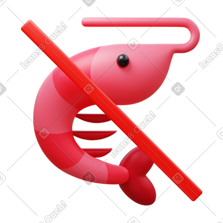 3D no crustaceans PNG, SVG