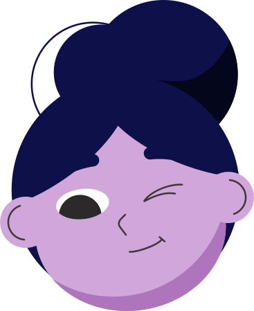 head with a squinted eye PNG, SVG