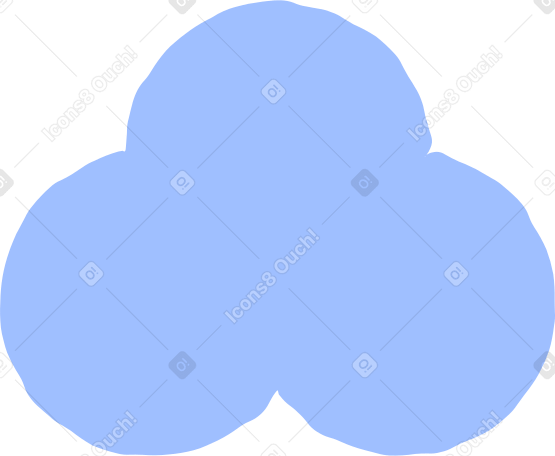 trefoil light blue Illustration in PNG, SVG