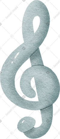 treble clef PNG, SVG