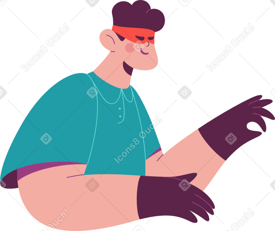 hacker man Illustration in PNG, SVG