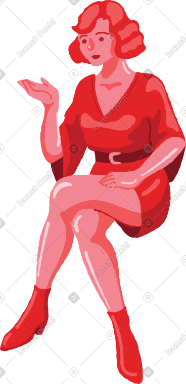 女人坐在前面 PNG, SVG