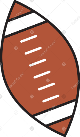 rugby ball Illustration in PNG, SVG