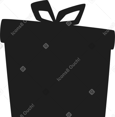 тень подарочной коробки в PNG, SVG