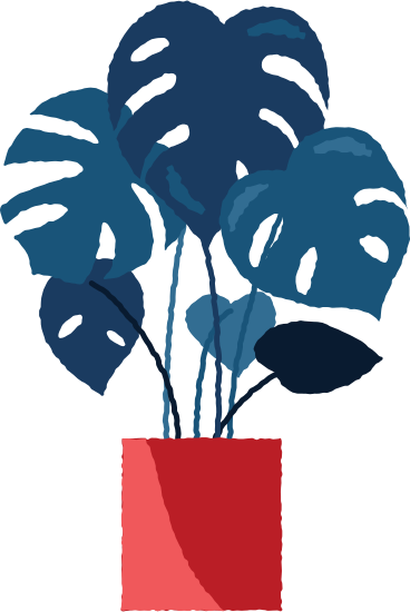 Monstera in pot PNG, SVG