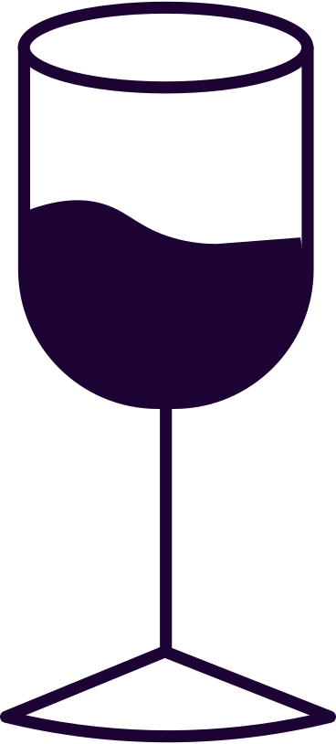filled glass of wine PNG, SVG