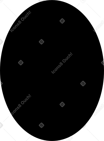 椭圆黑色 PNG, SVG