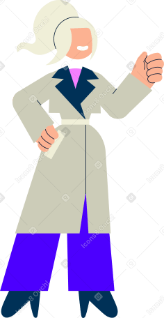 woman in trench coat PNG, SVG