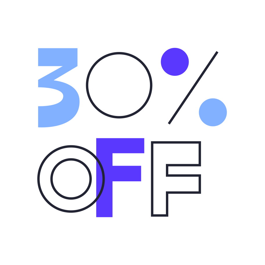 thirty percent off Illustration in PNG, SVG