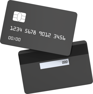 two black credit card PNG, SVG