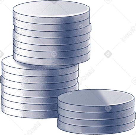 stacks of coins PNG, SVG