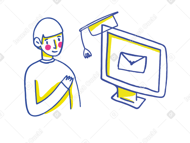 Job searching Illustration in PNG, SVG