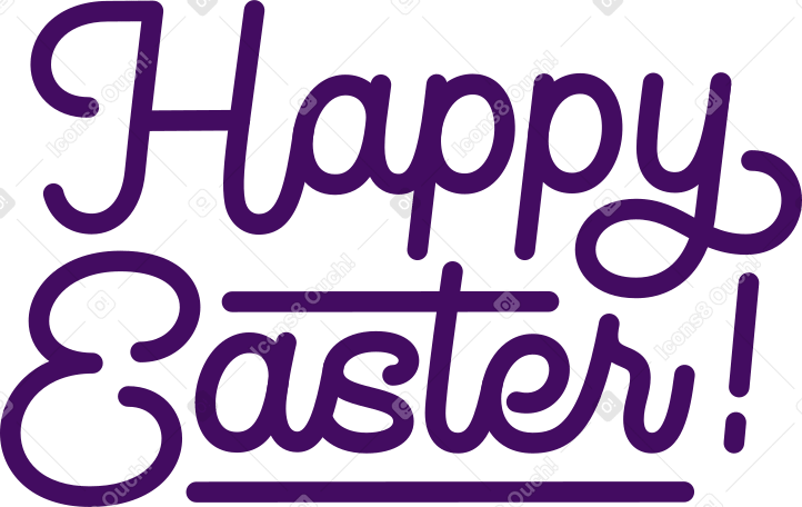 lettering happy easter! text PNG, SVG