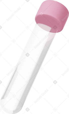 3D test tube PNG, SVG