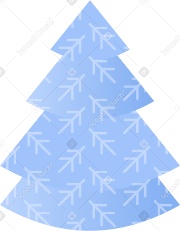 big christmas tree Illustration in PNG, SVG