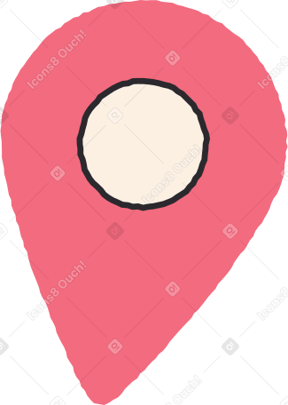 red geolocation icon PNG, SVG