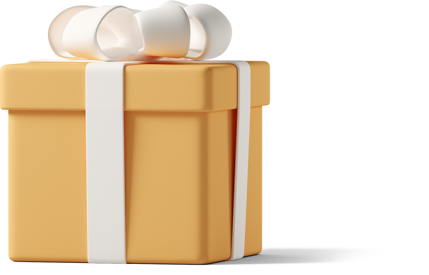 orange gift box Illustration in PNG, SVG